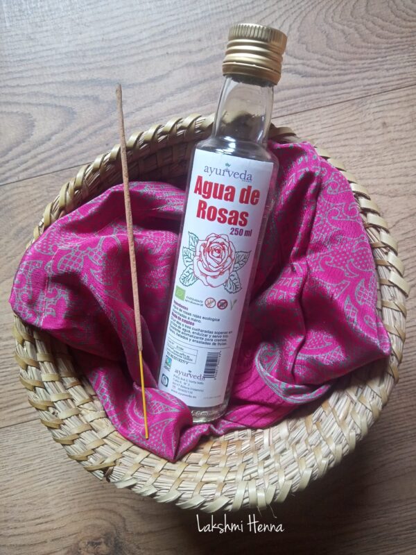 Agua de rosas rojas bio calidad alimentaria